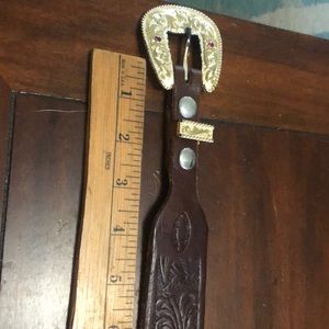 Amish handmade western belt.